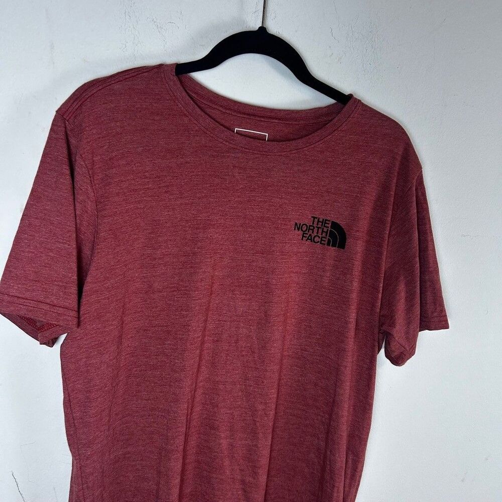 The North Face Shirt Mens Large Red Heather Never Stop Exploring Graphic Tee - Picture 3 of 8